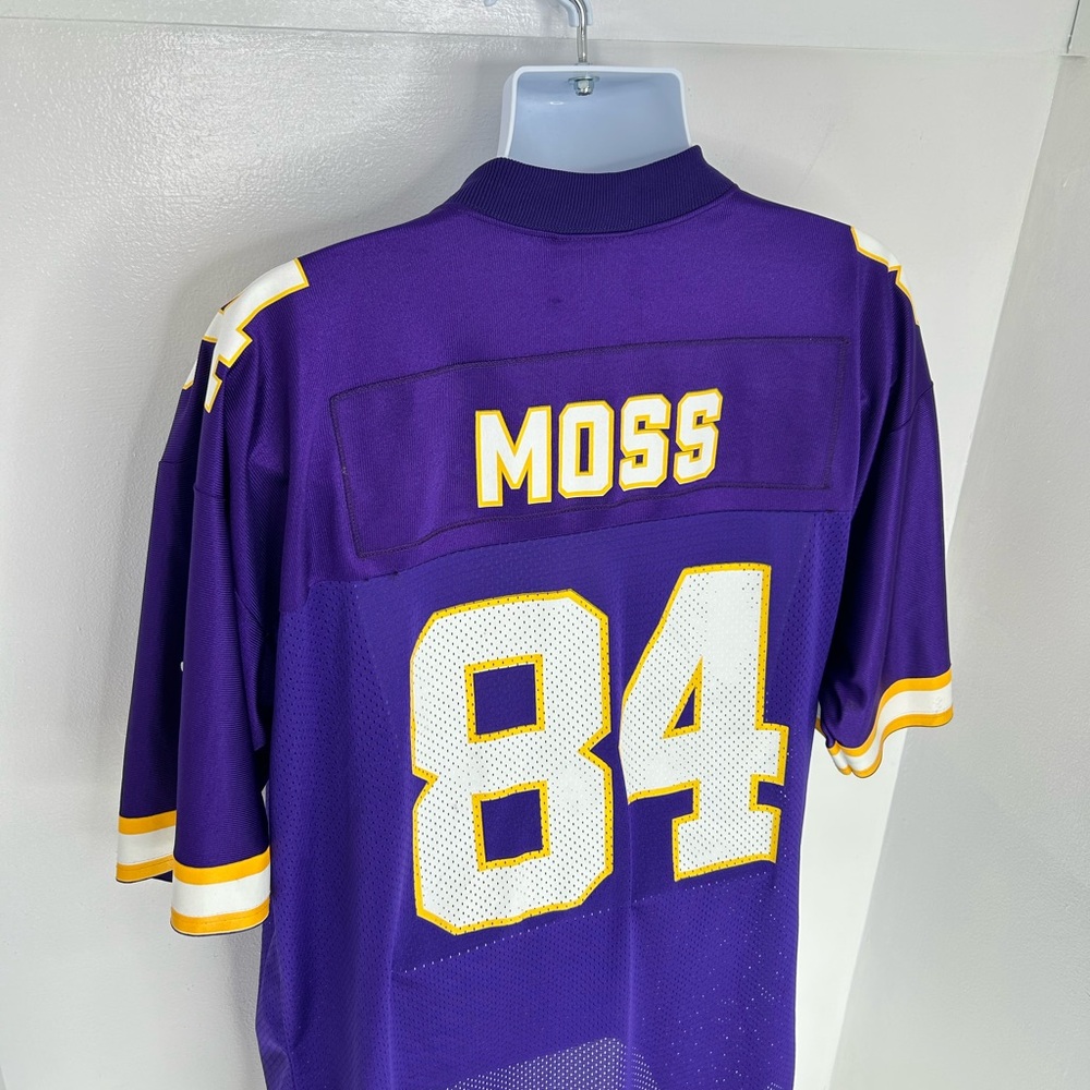 Minnesota Vikings Puma Jersey Men's XL NFL Randy Moss #84 Vintage 90s Y2K *READ - Picture 11 of 15